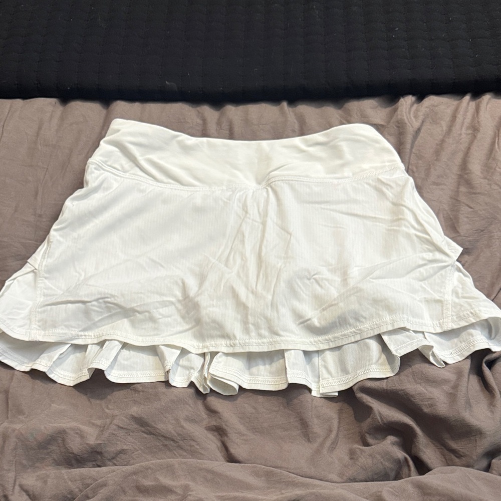 Lululemon Athletica White Athletic Skirt